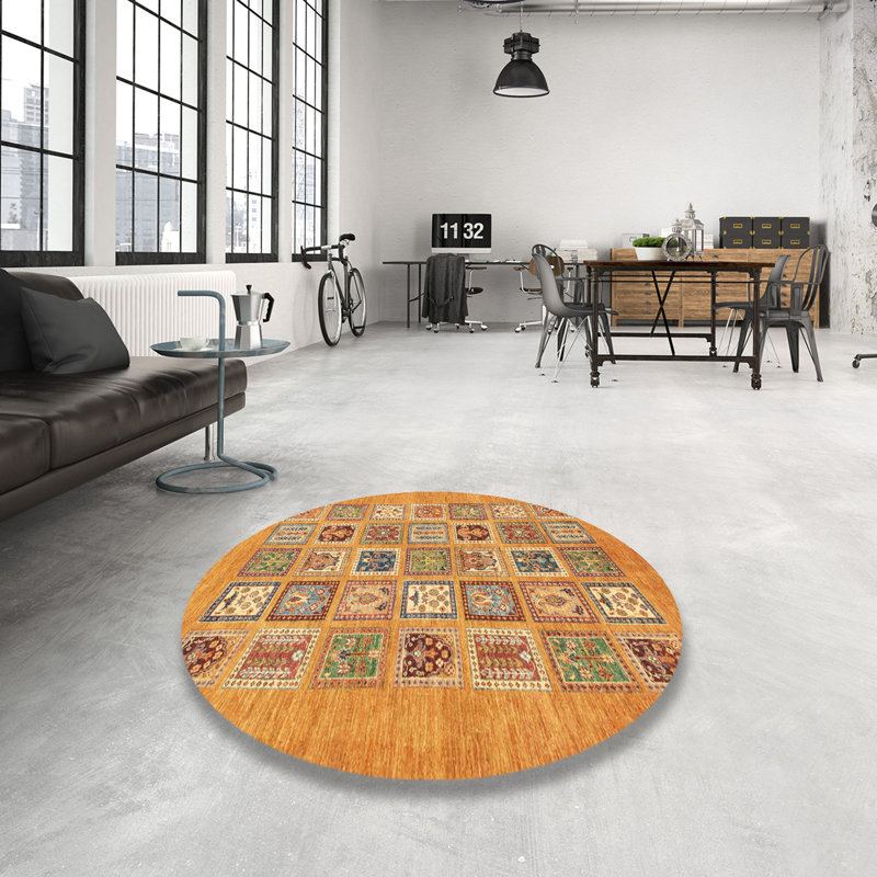 Abstract Indoor Rug, Round 4'