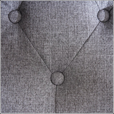 Tufted Club Chair with Pillow, Accent Chair, Upholstered Button Armchair, Linen Fabric Corduroy Sofa Chairs for Bedroom and Living Room, Mid-Century M