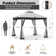 10 Ft. W X 10Ft. D Steel Patio Gazebo With Netting