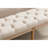 Upholstered Tufted Bench Ottoman
