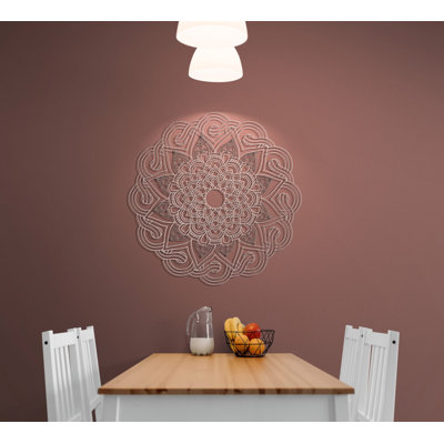 Metal Mandala Abstract Wall Hanging Décor, Creative Floral Metal Wall Art Home Decoration