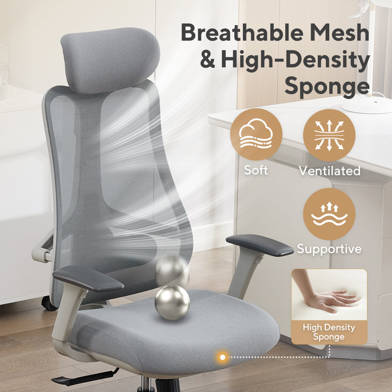 Fauteuil de bureau ergonomique Nouhaus Fluido, Gray