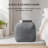 Marta 20" Steel Gray Upholstered Pouf Ottoman-117292675