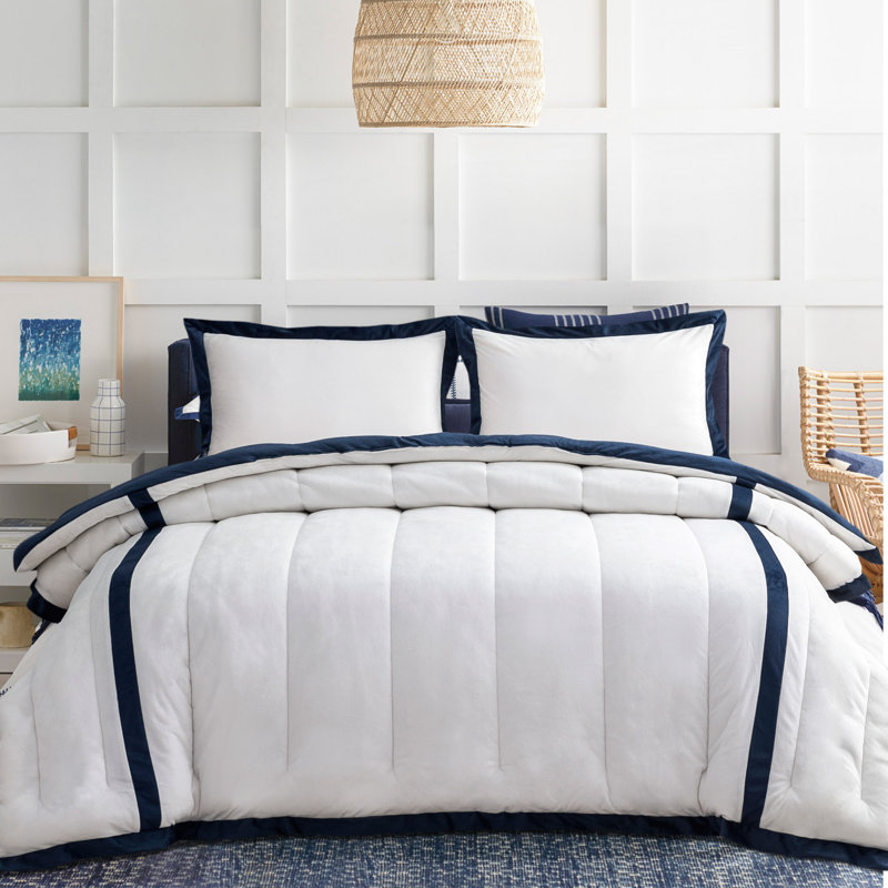 Polyester Channel Comforter, Twin Comforter, White