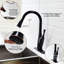 Robinet de cuisine, bronze huilé avec extracteur, complément aux styles, corrosion, poignée simple pour la température et le débit, bec pivotant à 360 degrés, double jet, robinet à installation rapide en bronze,
