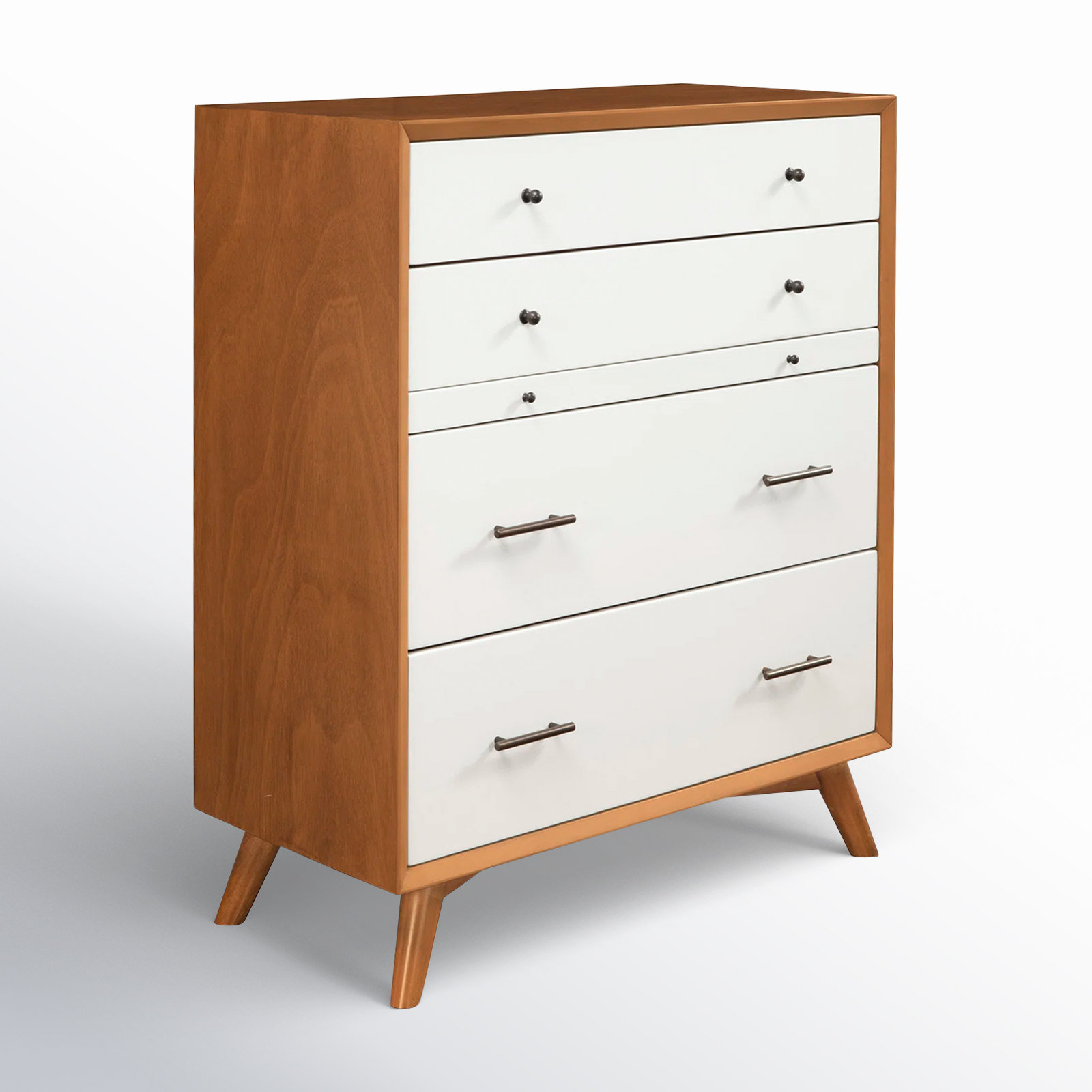 Williams 38" Mahogany Dresser, Chestnut/White