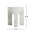Table d'appoint ronde en béton avec finition blanc antique