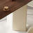Nut-brown + Beige Rectangular Manufactured Wood  desk-514239604-514239606