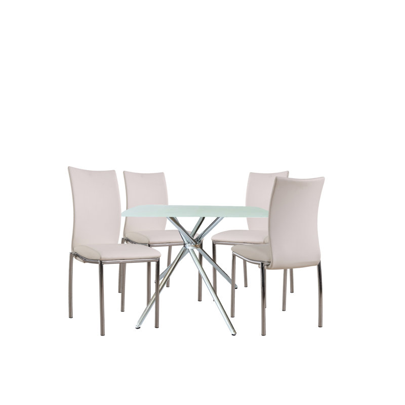 Contemporary Elegance Squared Dining Set