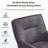 Anya 25.5" Wide Upholstered Armchair with Casters for Dining or Home Office（Set of 2）-673531631-673460251