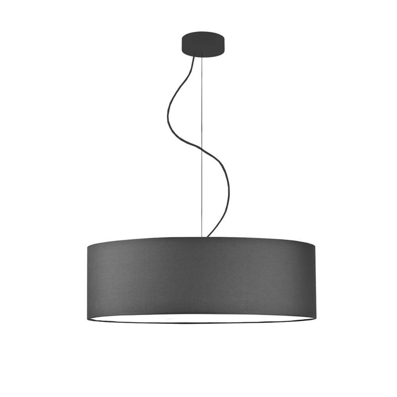 Aubryella 4 - Light Drum Pendant, Graphite, Black
