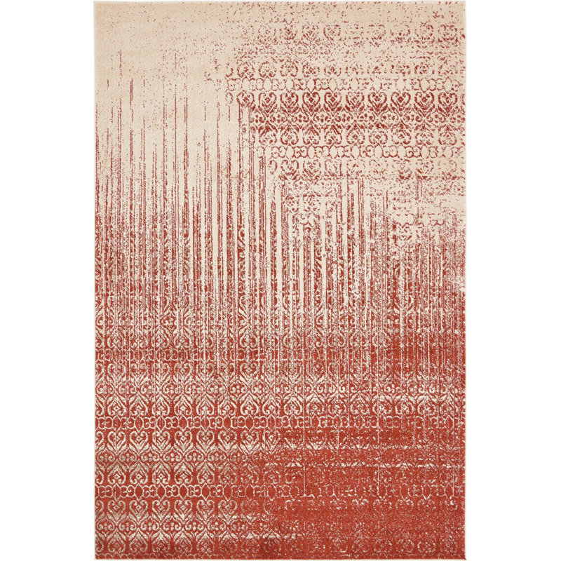 Burkhardt Geometric Hand Woven Area Rug, Rectangle 183 x 274cm