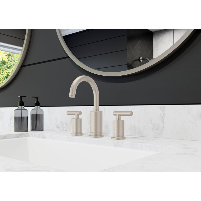 Contempra 8 in Widespread Bathroom Faucet, Brushed Nickel