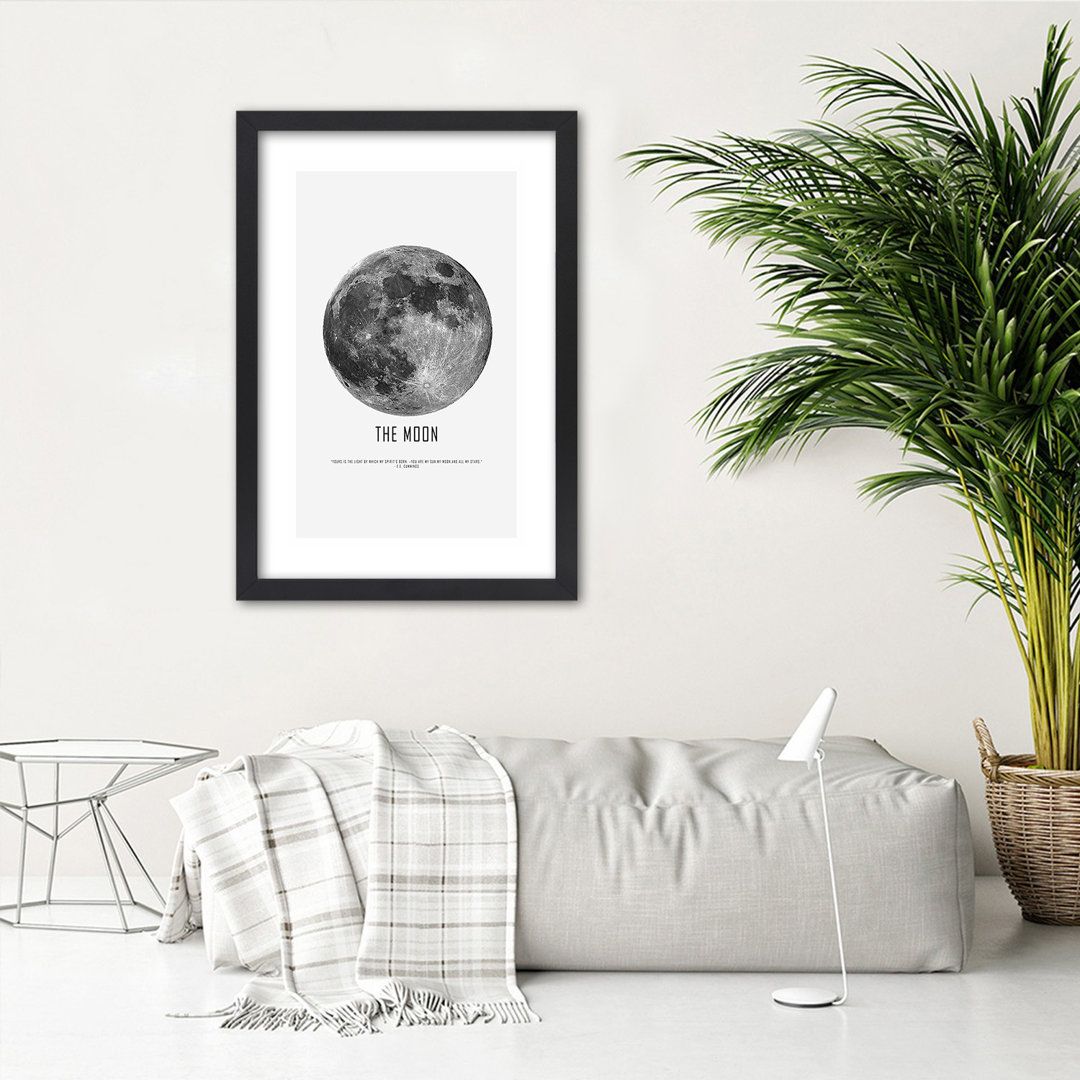 Gerahmtes Poster Moon