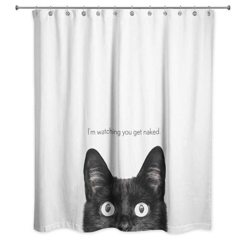  Rideau de douche «I'm Watch You»