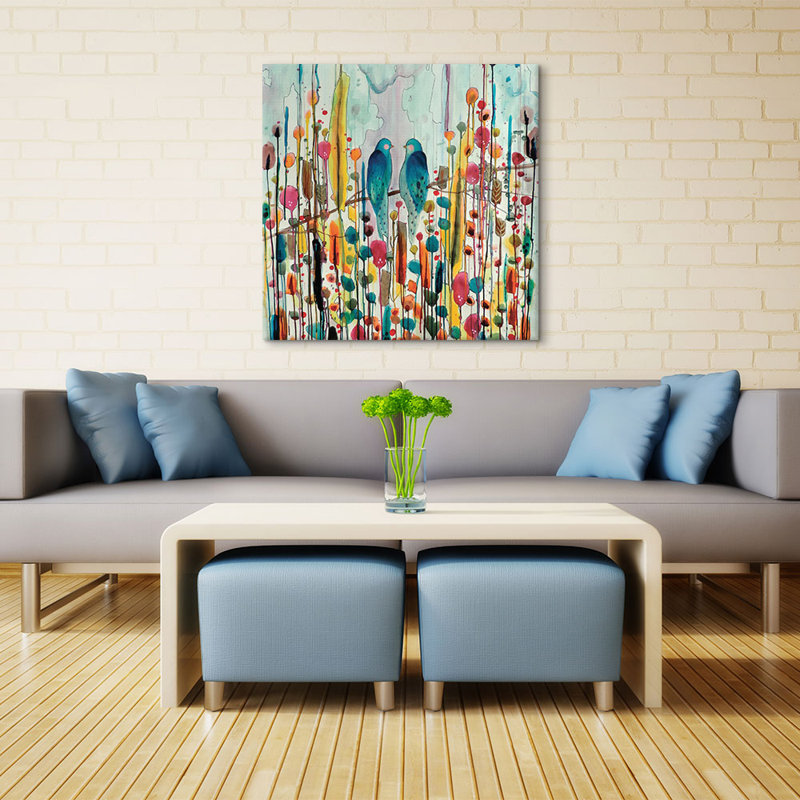 « we », impression, H 26 po x l 26 po x P 1,5 po, Toile tendue
