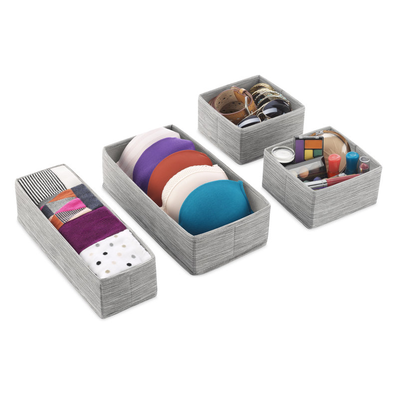 Dotted Line™ Decorative Bin, Gray