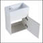 Ensemble de meuble-lavabo simple 18,11 po avec plateau en résine Sanieya-971253818