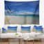 Tapisserie «Seascape Gorgeous Beach in Summertime»-28507231