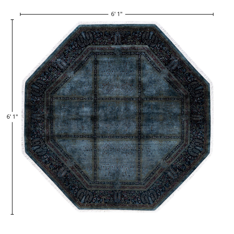 Ismeralda One-of-a-Kind 6' 1" X 6' 1" Hand Knotted Area Rug