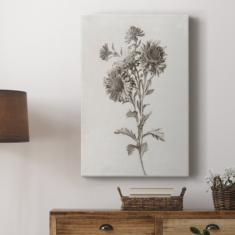 Imprimé floral rétro CCXXVII - galerie Cavas, H 27 po x l 18 po