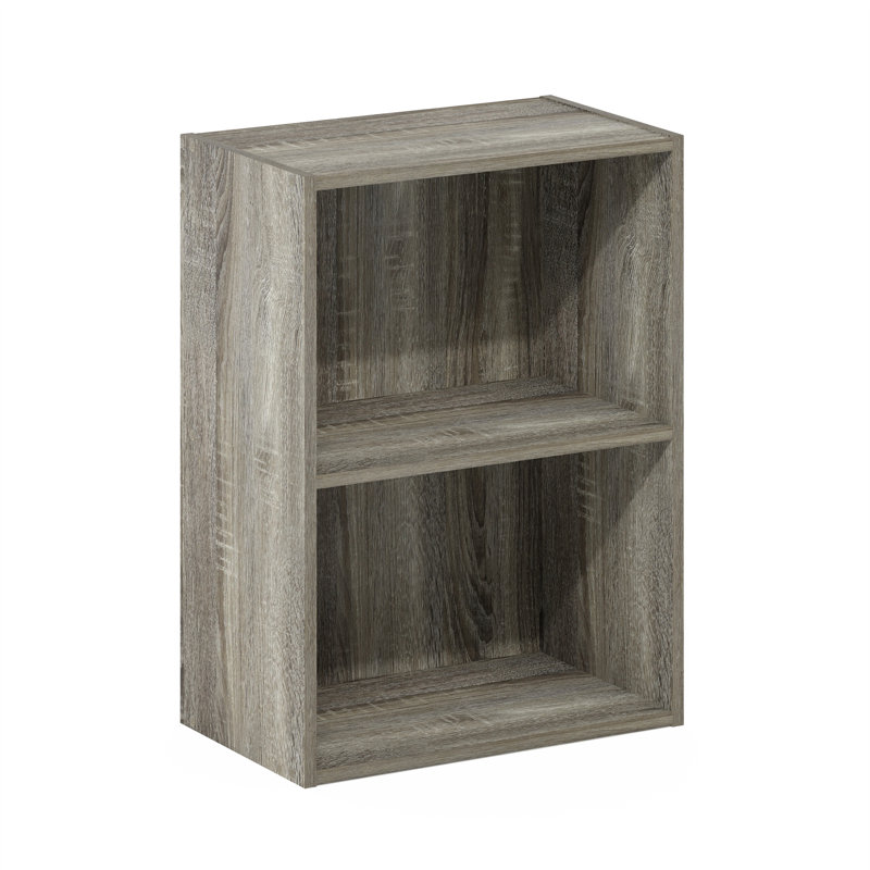 Cannice Bookcase, French Oak, (2 Shelves) 21.2" H x 15.6" W x 9.3" D