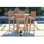Huntington Outdoor 5 - Piece Bar Height Table with Cushions-1412812059