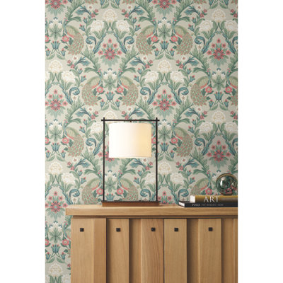 Harmony Arts and Crafts Birch Lane 27' L x 27" W Textured Wallpaper Roll