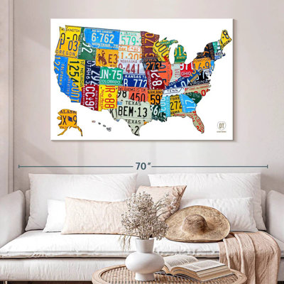 License Plate Map USA II