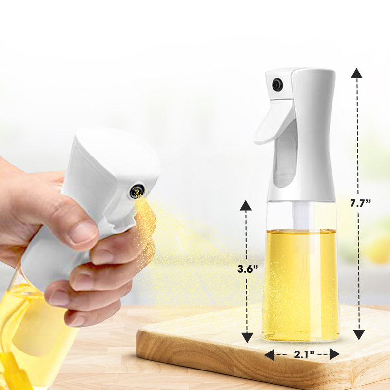 10.14oz. Oil & Vinegar Cruet Set, Black/White