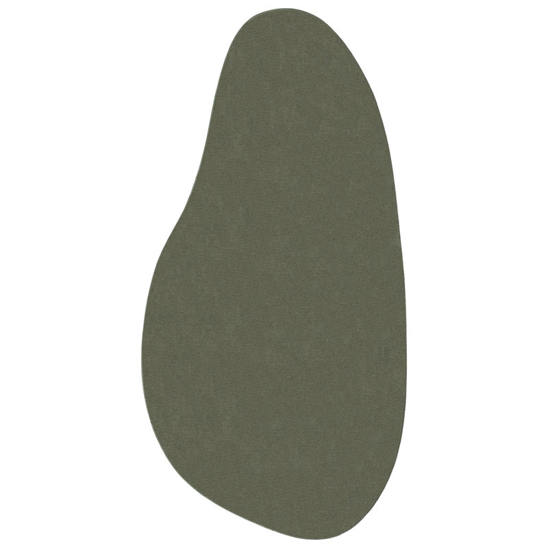 Rugs Forest Green Area Rug Waveform, Novelty 100 x 200 cm, Wool