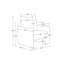 Fauteuil d'appoint rembourré Modern Chenille-240191308