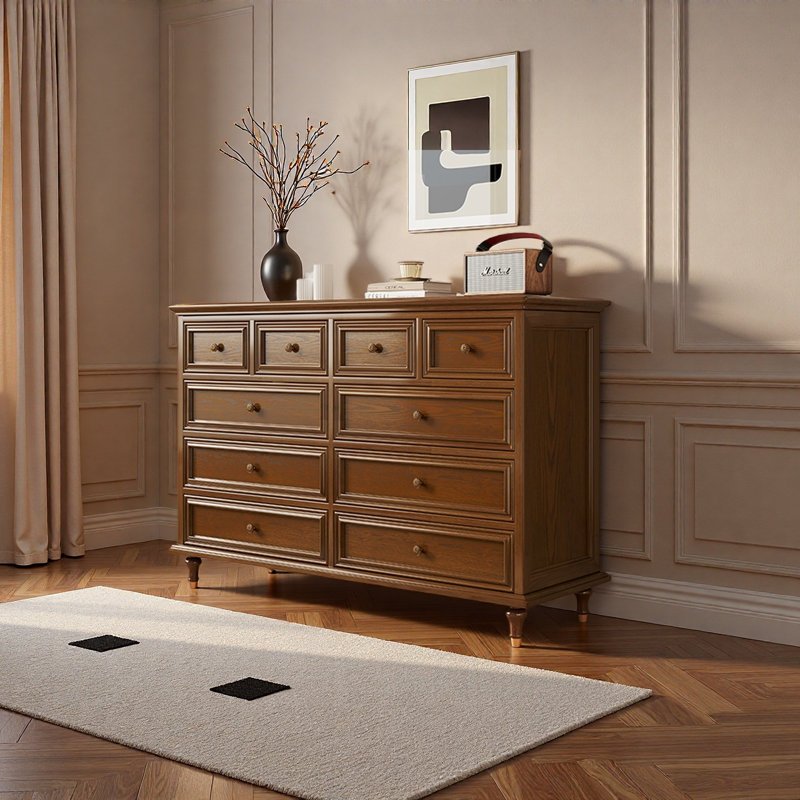Armoire de rangement multifonctionnelle à tiroirs, Brun