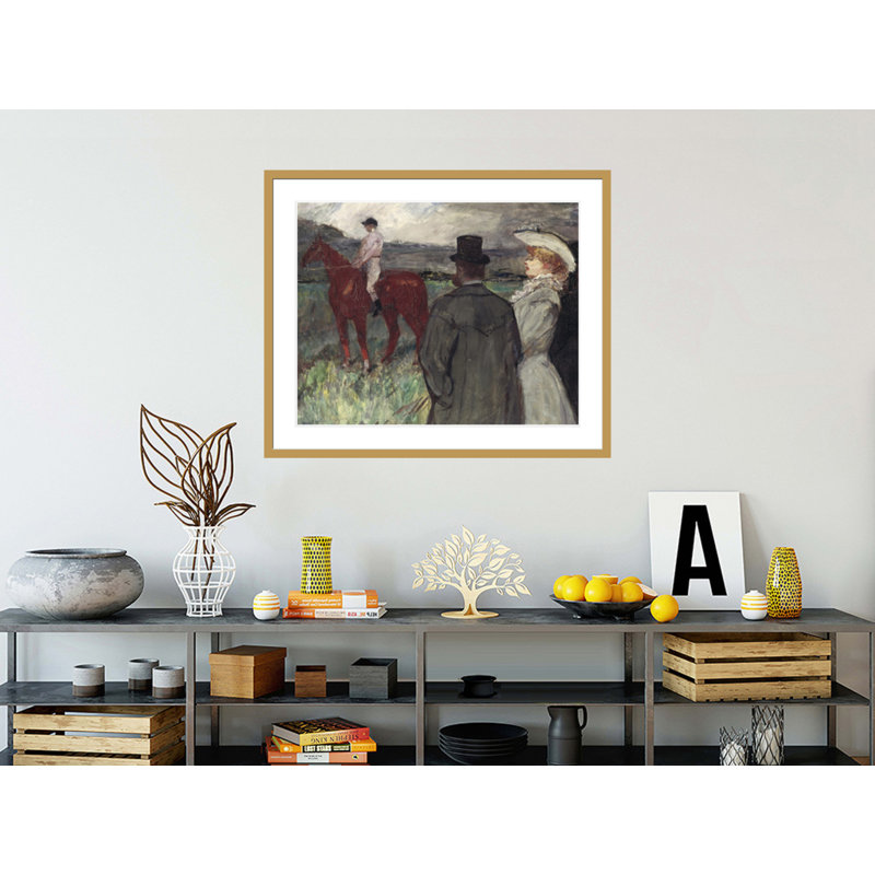 «At the Racec Course» par Henri de Toulouse-Lautrec, impression giclée encadrée, H 33,5 po x l 40,4 po