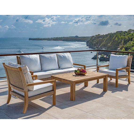 Hudson Outdoor Lounge Chair, Hudson Natural Cord, Perigold Mixi Sky
