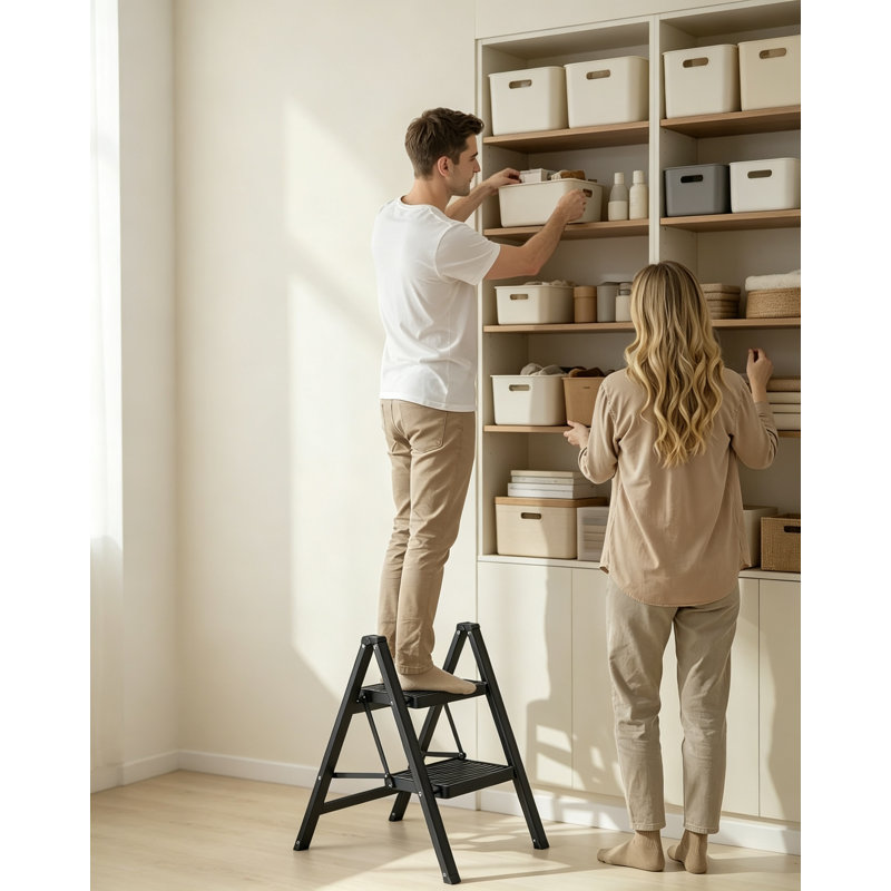 Steel, PP Plastic, PA Plastic Step Stool