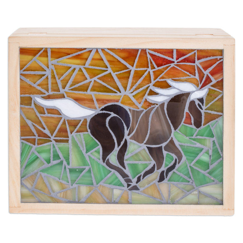 Boîte à thé en bois Novica