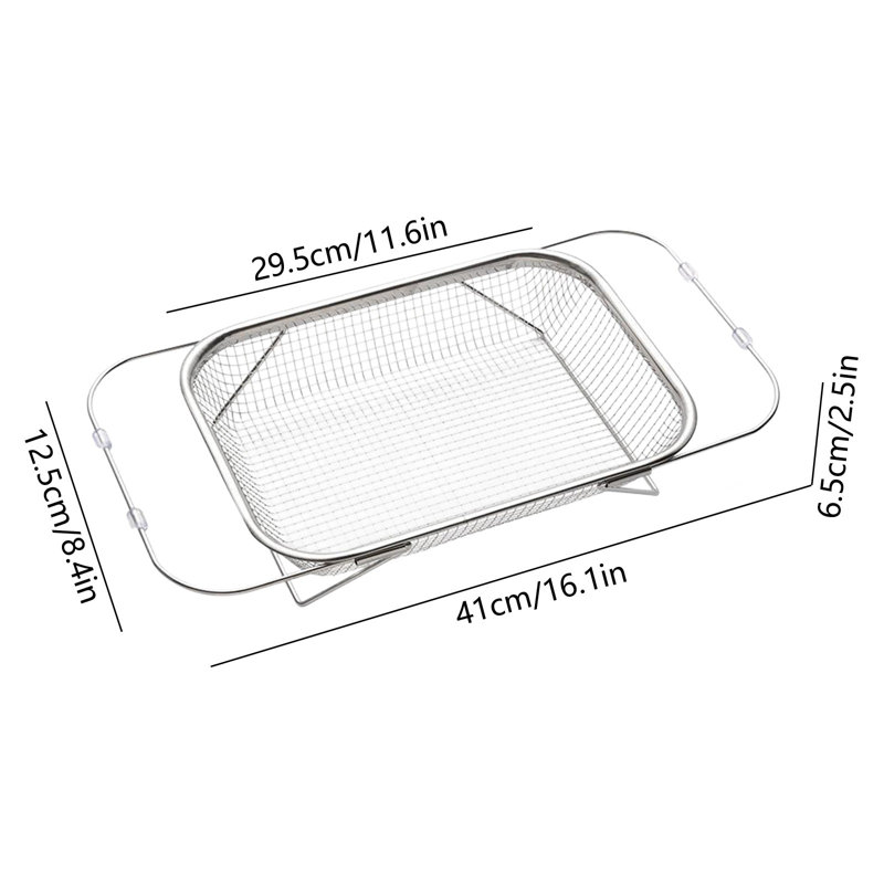Panier extensible pour évier, passoire en acier inoxydable réglable, panier à laver pour fruits et légumes., M