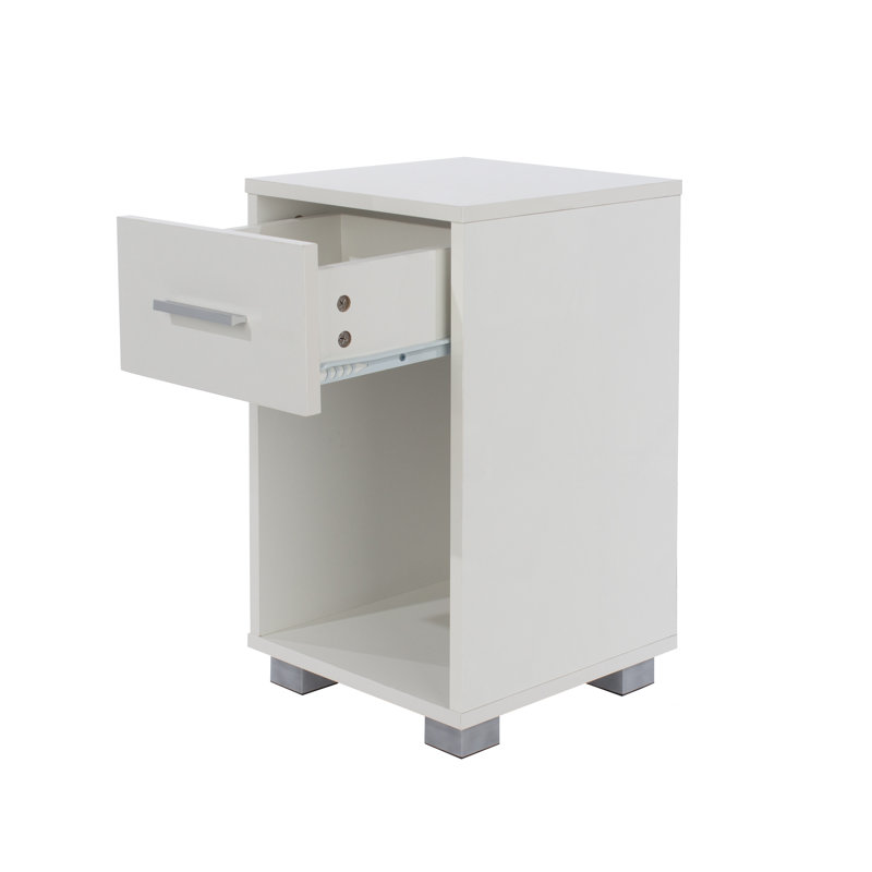 Lampp 30cm W Manufactured Wood Bedside Table