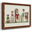 Llama Family Winter Sports, reproduction d'art sur toile encadrée-96287452-96287453