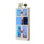 Armoires à vin à DEL avec porte-bouteilles, porte-bouteilles, armoire de rangement pour la cuisine, salle à manger, blanc étroit