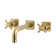 Kingston Brass Concord Two-Handle 3-Hole Wall Mount Bathroom Faucet