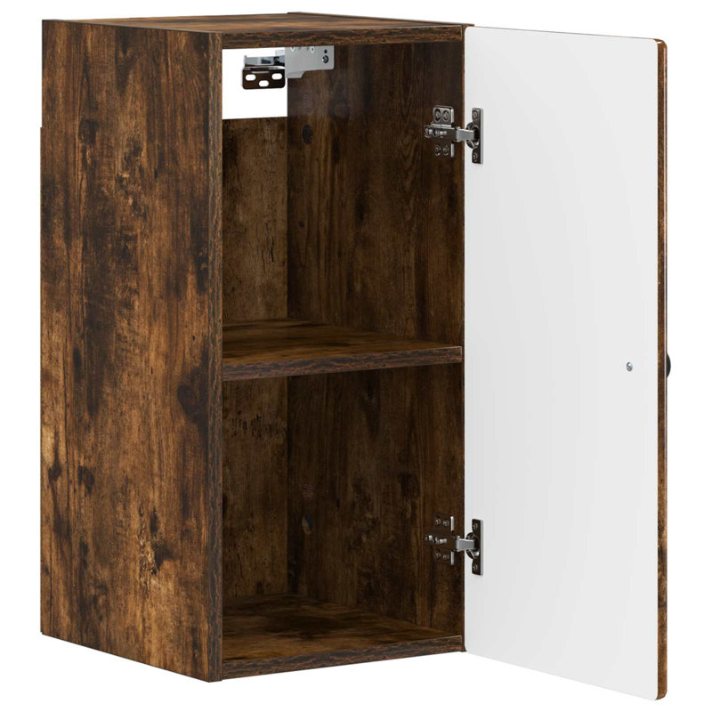 Bathroom Storage, Smoked Oak