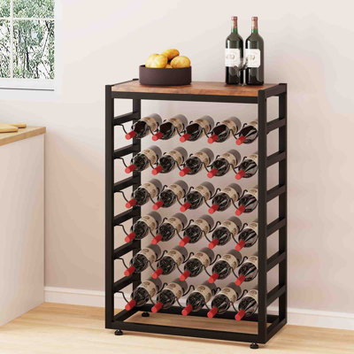 Brasia Wine Bottle Rack Rustic Brown