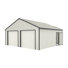 23 Ft. W X 22 Ft. D Outdoor Metal Storage Shed Garage Shed With Doors