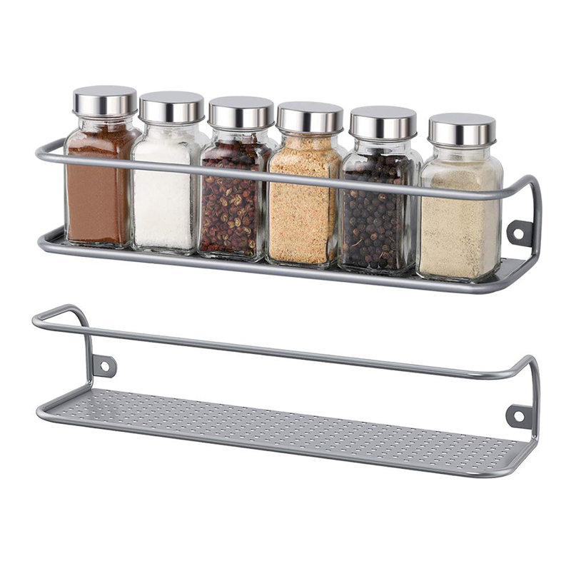 Support à épices 12 pots, H 4 po x l 12 po x P 3 po, Blanc