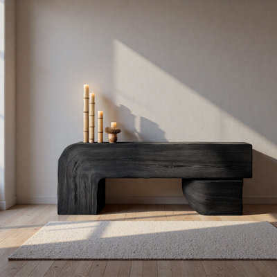 Elm Wood Entryway Console Table