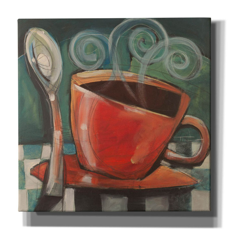 «Red And Barrel Studio» par Tim Nyberg, art mural sur toile, H 12 po x l 12 po x P 0,75 po