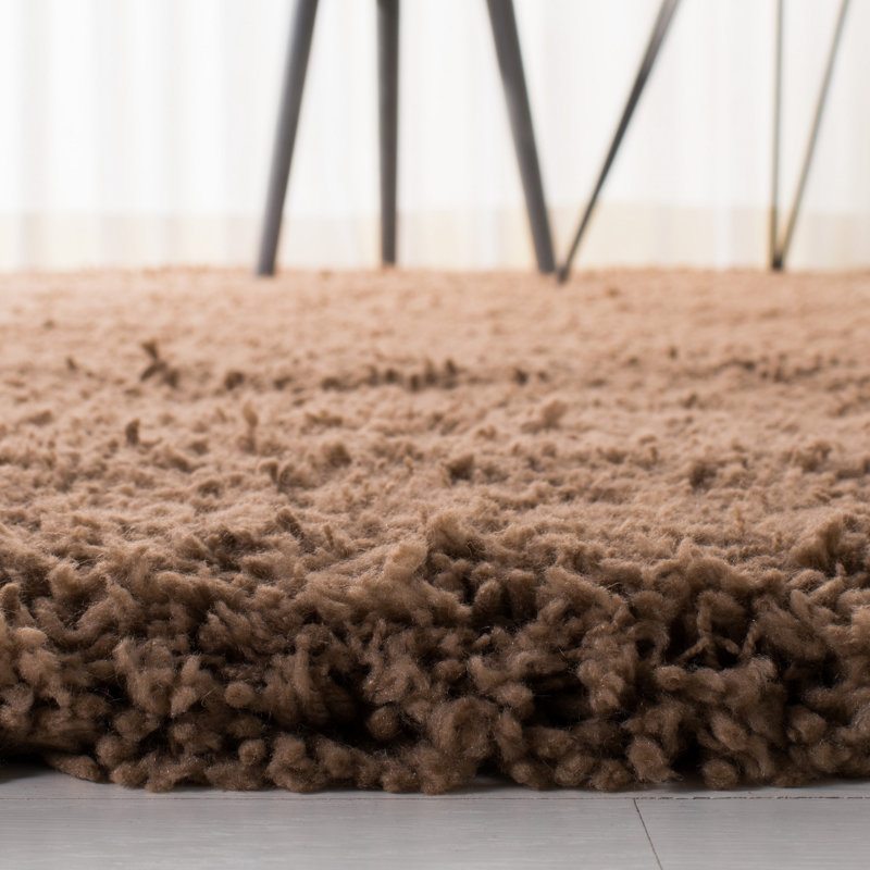 Tapis taupe touffeté à la main, Rectangle 3 pi x 5 pi