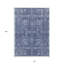 Tapis intérieur / extérieur lavable bleu marine et bleu ciel HomeRoots 10 pi x 14 pi